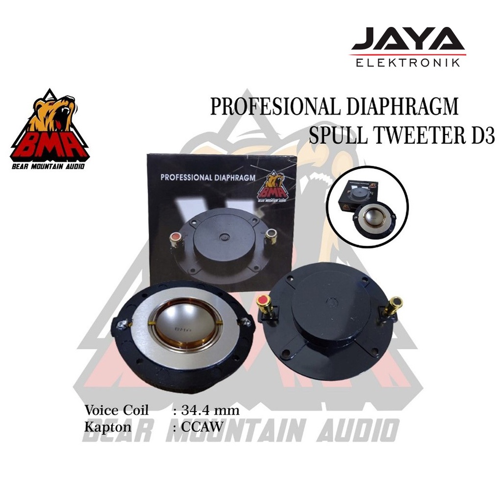 Spull Tweeter BMA D3 34,4 mm ORIGINAL Spul Spool Driver Twiter D3 BMA 34,4