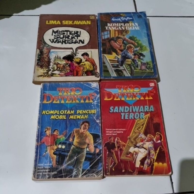 Aneka Buku Anak Jadul | Misteri Surat Warisan Lima Sekawan - Claude Voilier | Komplotan Tangan Hijau