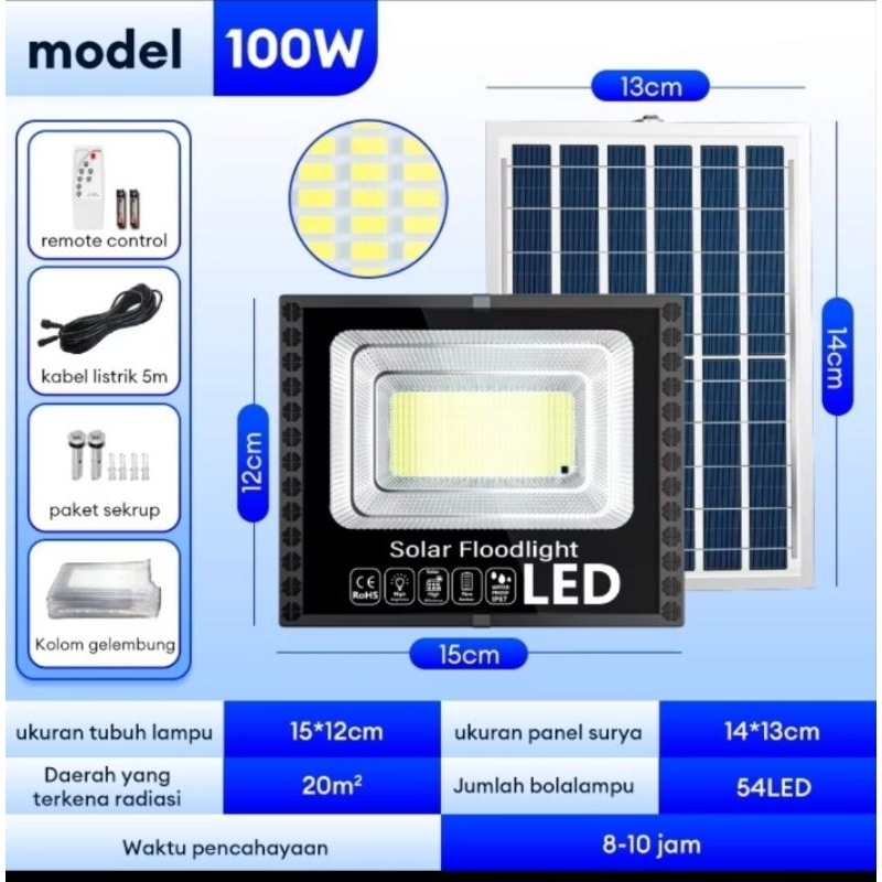 Lampu Sorot Tenaga Surya 100watt
