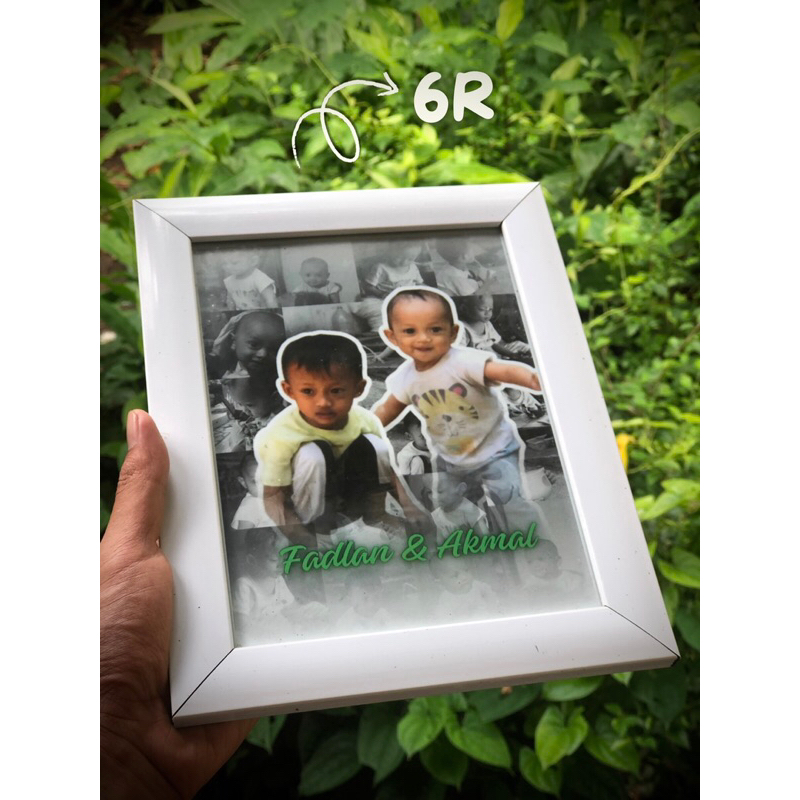 PIGURA CUSTOM | Bingkai Foto Frame 6R | Kado Ulang Tahun Gift Anniversary Hadiah Wisuda Hampers Perp