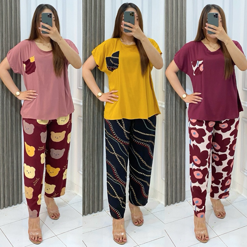 BABYDOLL RAYON DEWASA BABYDOLL PANJANG SAKU | SETELAN PANJANG RAYON | BAJU TIDUR RAYON SERI 3 | BABY