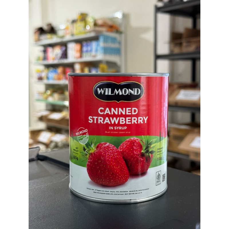 

WILMOND Canned Strawberry in syrup / buah kaleng strawberry 825gr