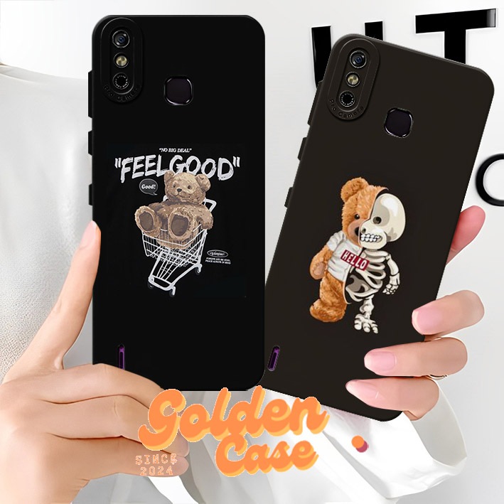 [GCR199] Silikon Infinix Smart 4 5 6 HD  Motif Boneka beruang lucu - Kesing Procamera - case cowok -
