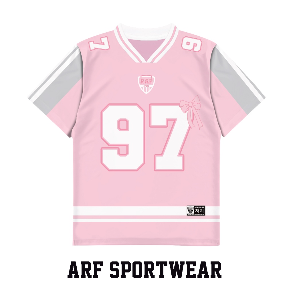 Jersey Coquette Pink Wanita Dryfit Full Printing / Baju Sport Casual Cewek