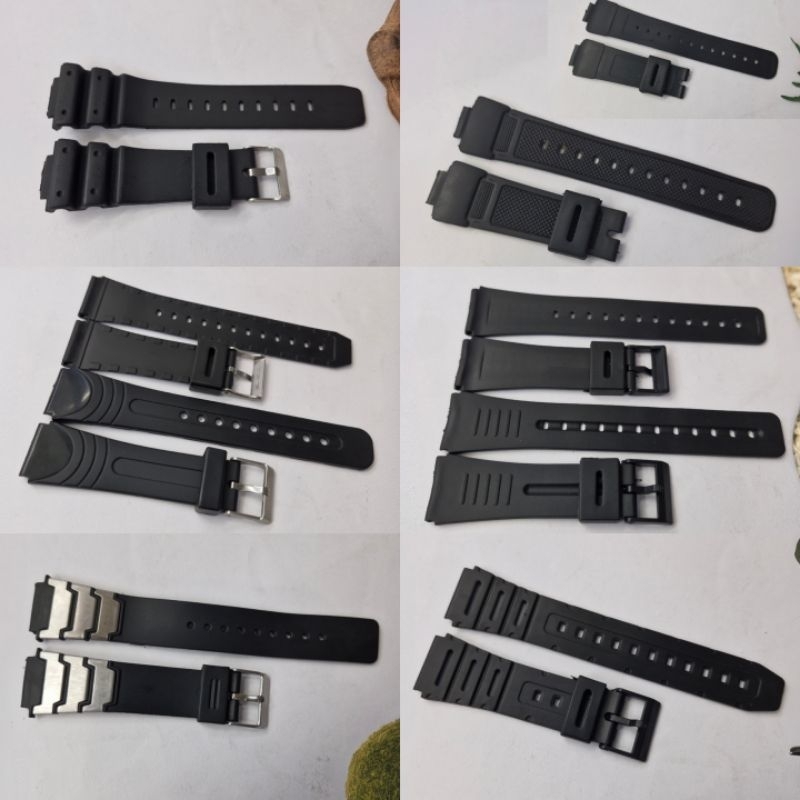 tali karet jam tangan casio QQ skmai