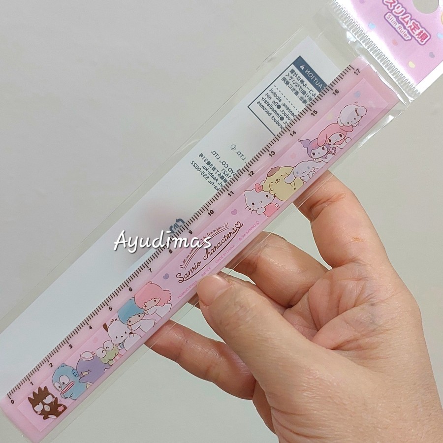 

Sanrio Characters Ruler - Penggaris - Daiso
