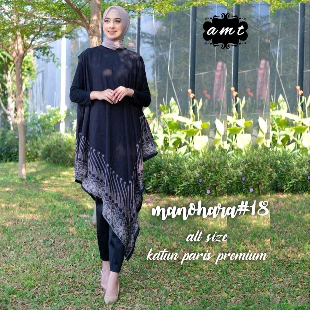DRESS BATIK MANOHARA kaftan batik solo ORI bahan paris premium banyak motif allsize fit JUMBO
