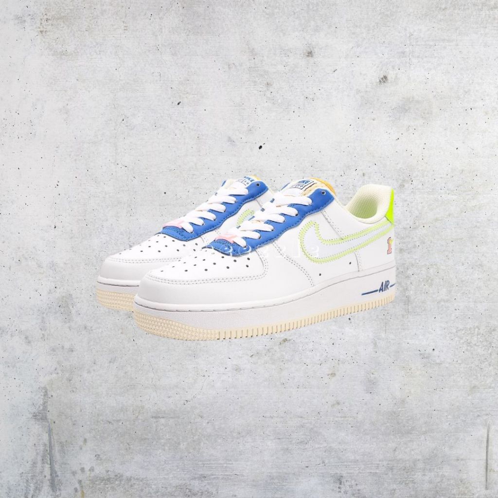 READY STOCK SIZE 38 - Nike Air Force 1 Low LV8 Player One - Ghost Green BNIB ORIGINAL MATERIAL