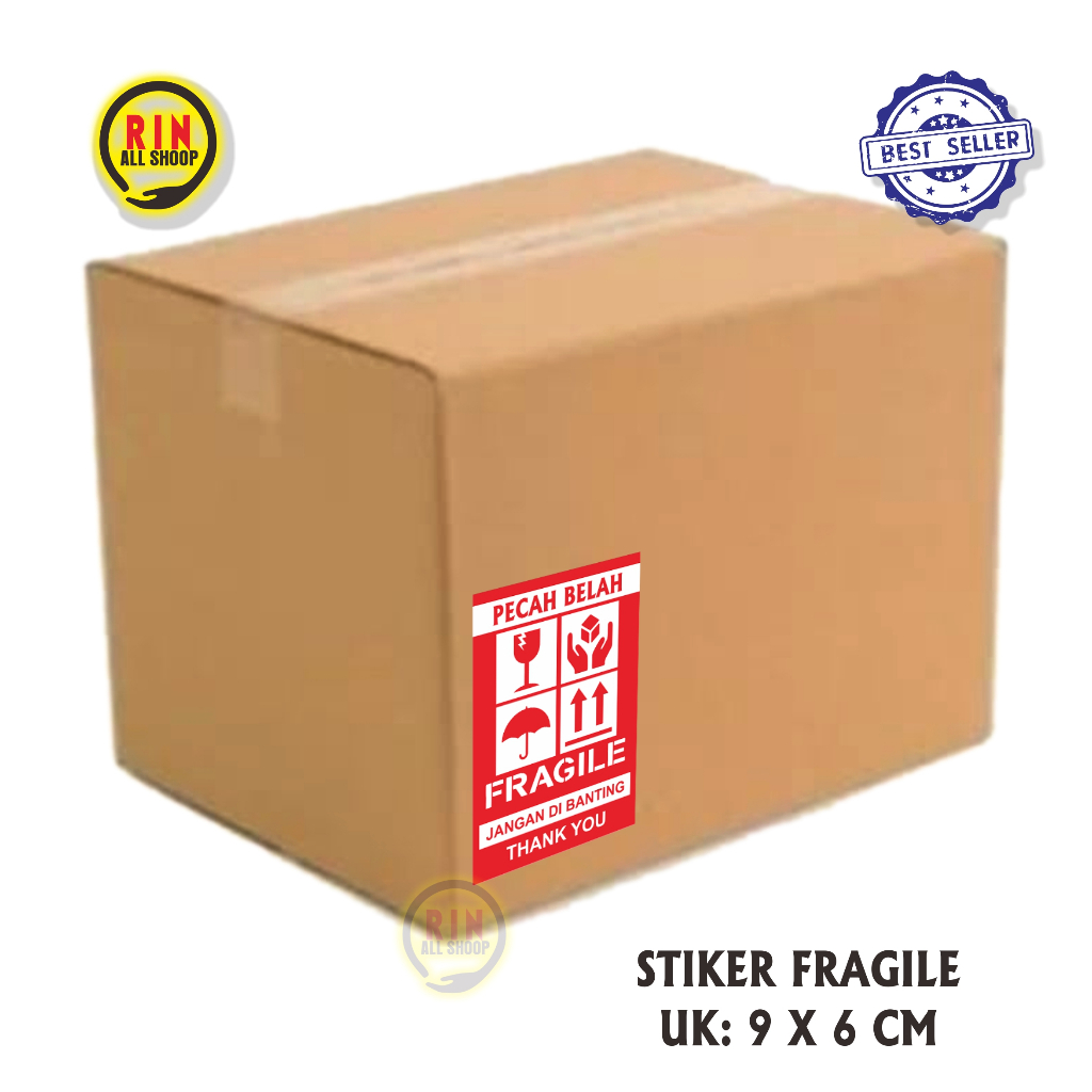 

Cetak Stiker Fragile bahan cromo/stiker biasa