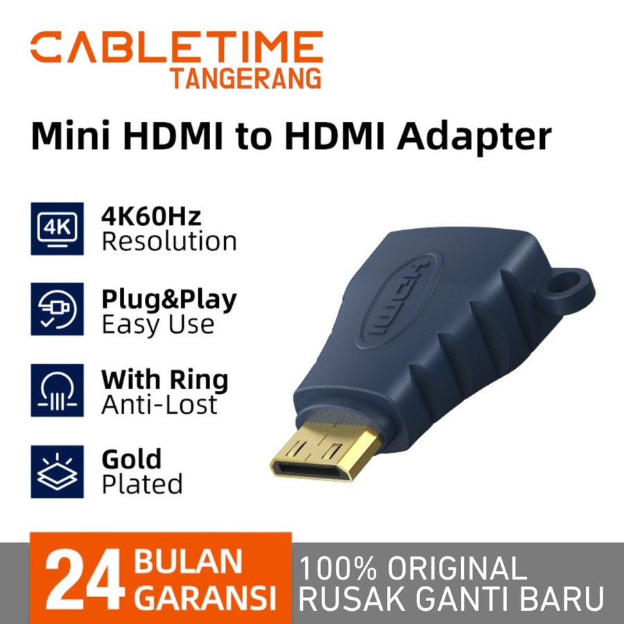 CABLETIME Adapter HDMI to HDMI Mini Type C & Micro HDMI Type D