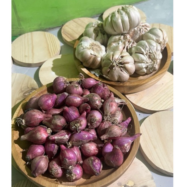 

PAKET BAWANG MERAH 1/2 KG + BAWANG PUTIH 1/2 KG - KUALITAS TANGGUNG - LOKAL