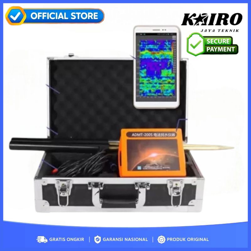 Alat Geolistrik Autometic Deteksi Air Tanah Pengeboran Type ADMT-200S-Y Water Detector Intelligent A