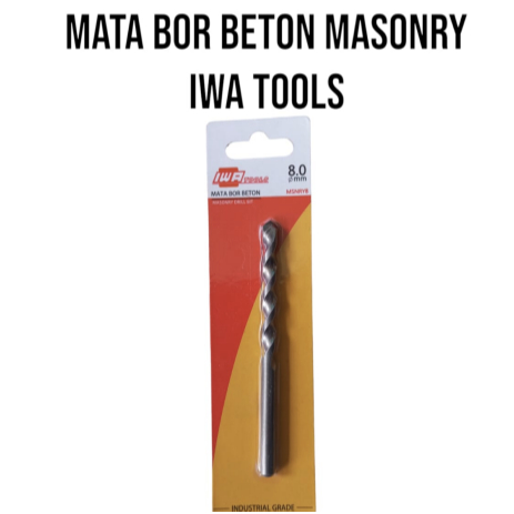 IWA SATUAN Mata Bor Beton  8 10 12mm Mata Bor Masonry Drill Bit Satuan - IWA