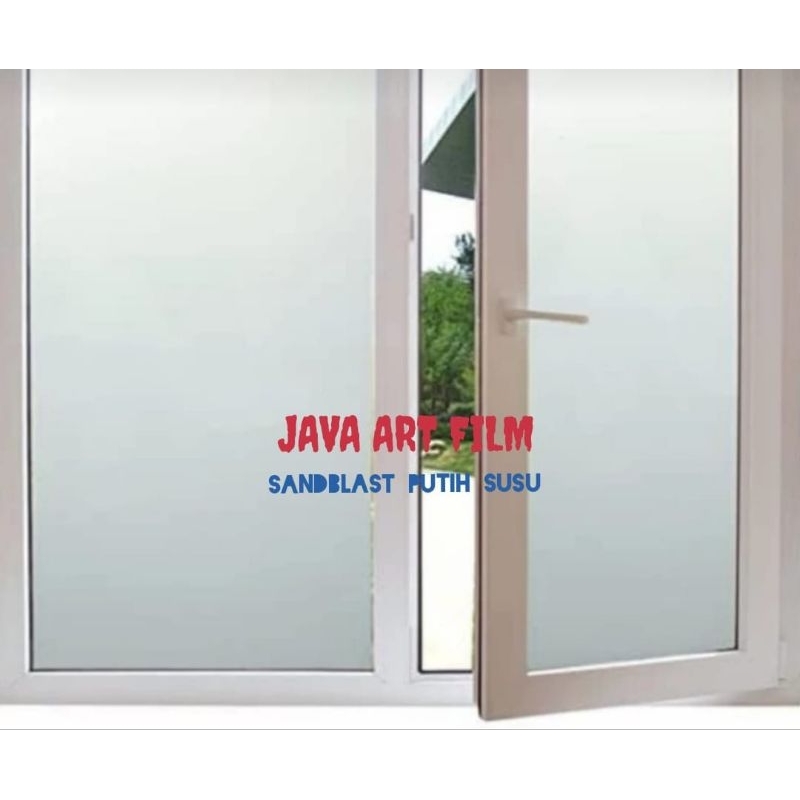 Sticker Sandblast Susu / Stiker Kaca Buram Tebal Jual  Meteran  Lebar 122CM