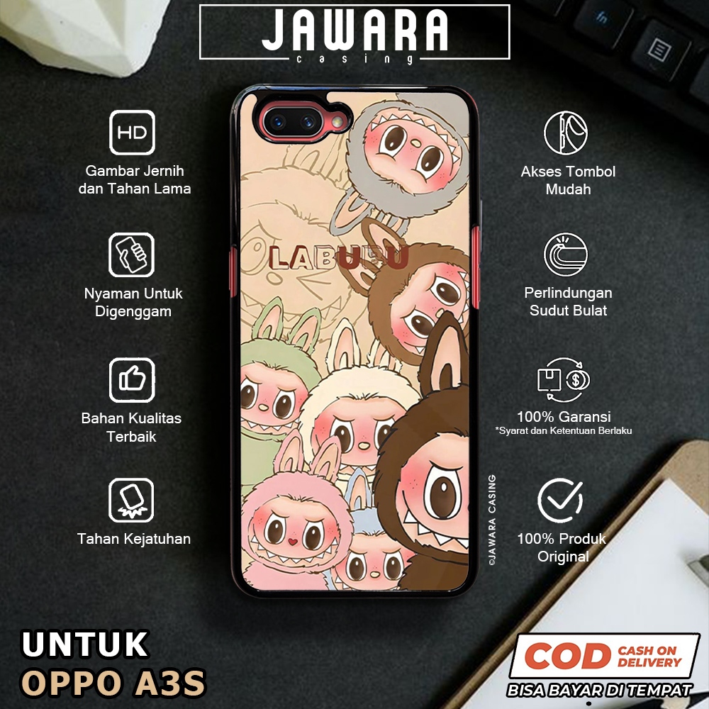 Case Oppo A3S Casing Oppo A3S [LBBU] Premium Case Glossy Case Hp Oppo Jawara Casing Hp Oppo A3S Cust