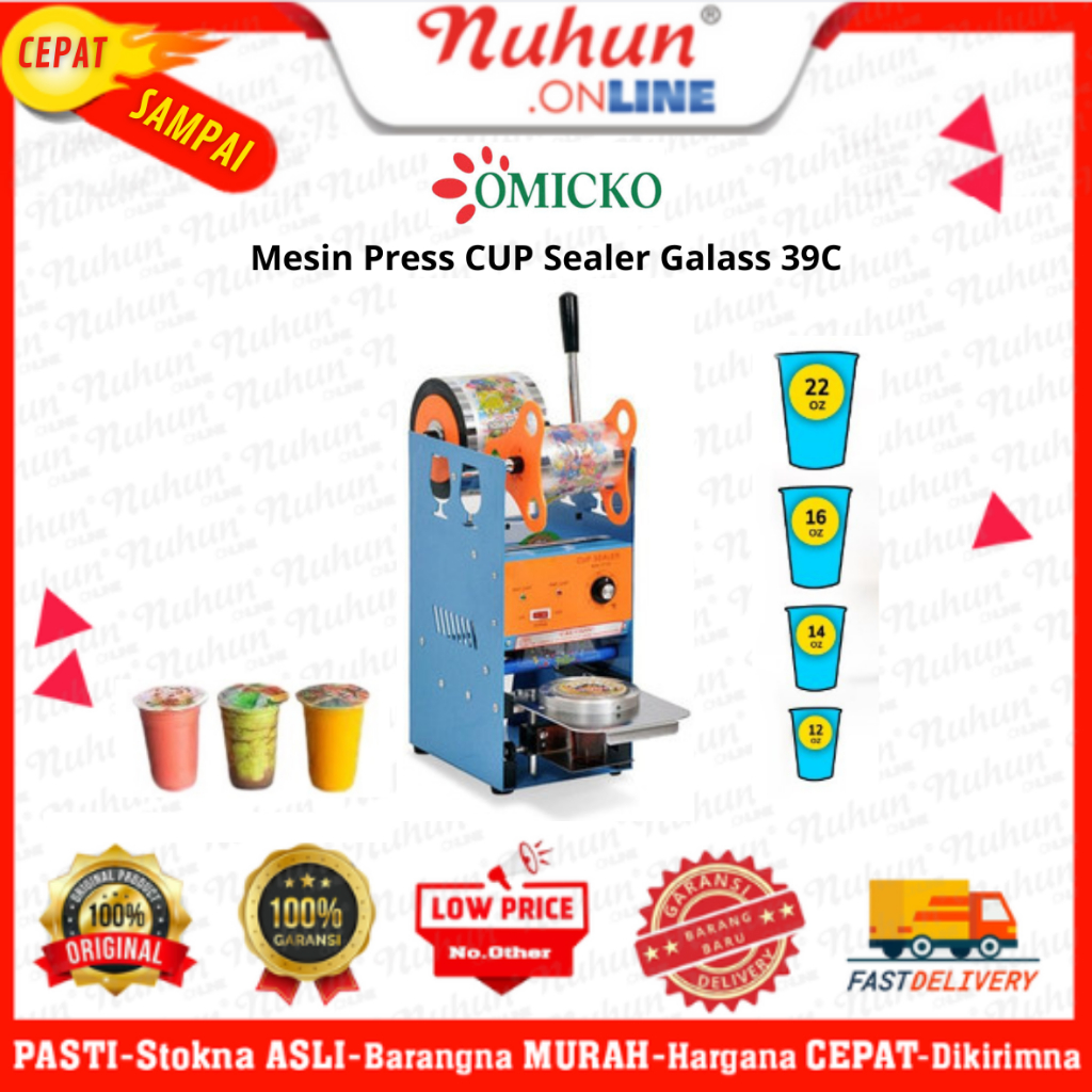 [CIANJUR] MESIN CUP SEALER PRESS GELAS PLASTIK OMICKO 39C