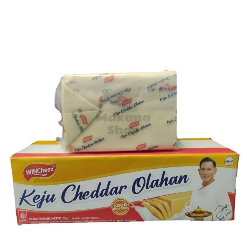 WinCheez Keju Cheddar Olahan, keju winchees potongan dari 2kg