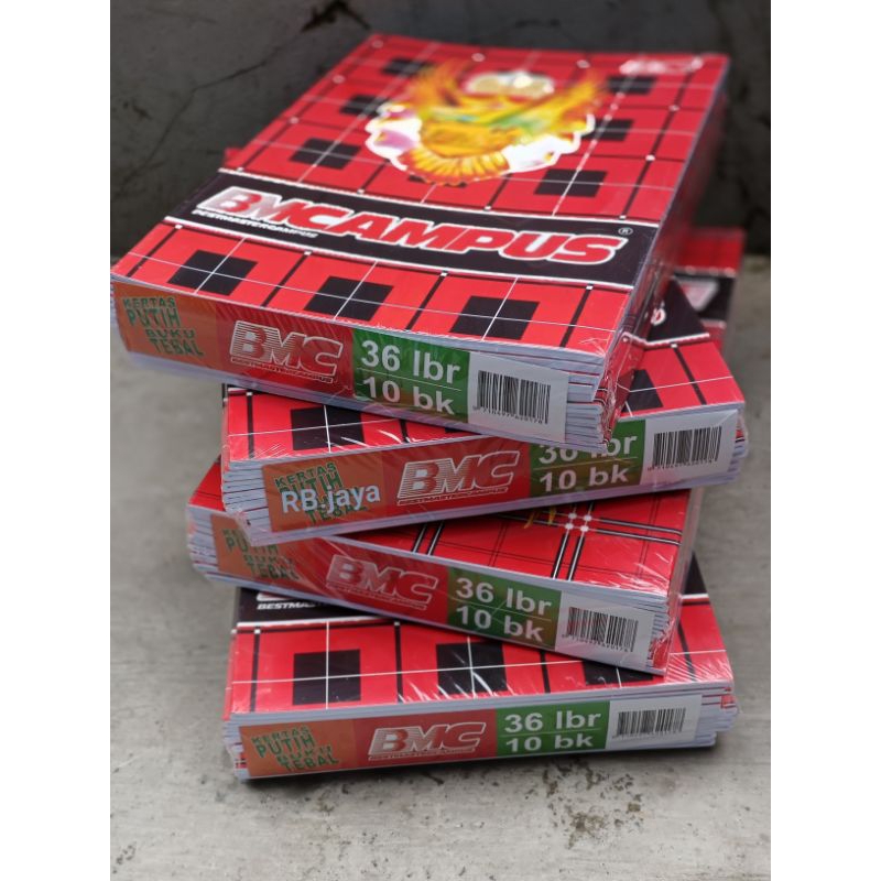 

promo 10 & 5 pcs buku tulis BMCAMPUS 36 lembar buku tulis boxy (besar)