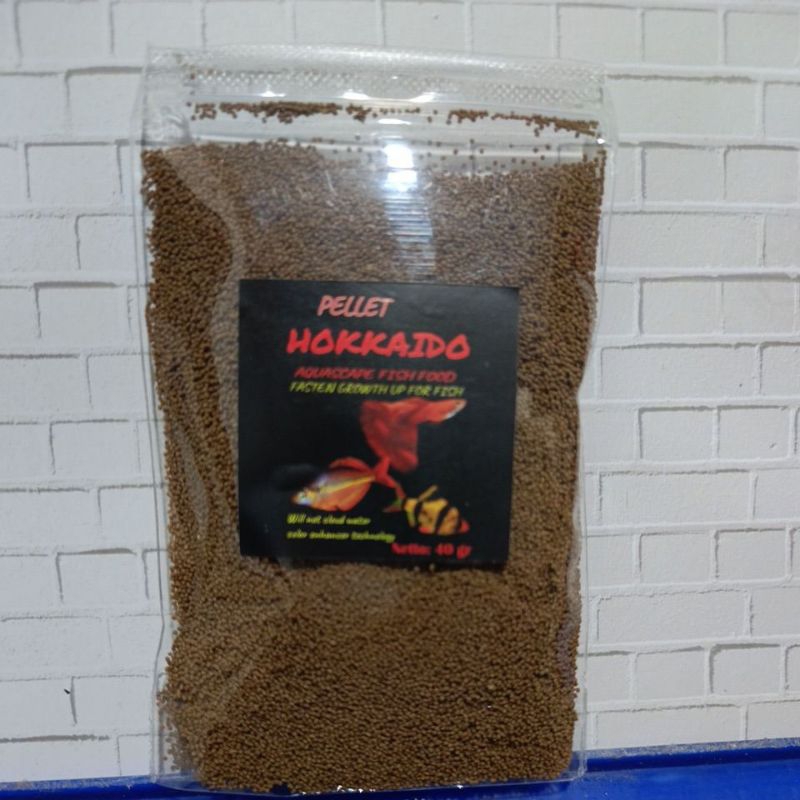 Pelet Hokkaido pakan ikan glowfish Guppy cupang platy