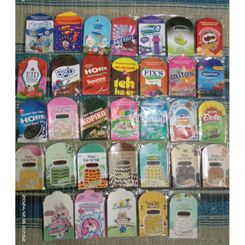 

amplop lebaran siap kirim siap pakai siap jual 1pak isi 10lembar