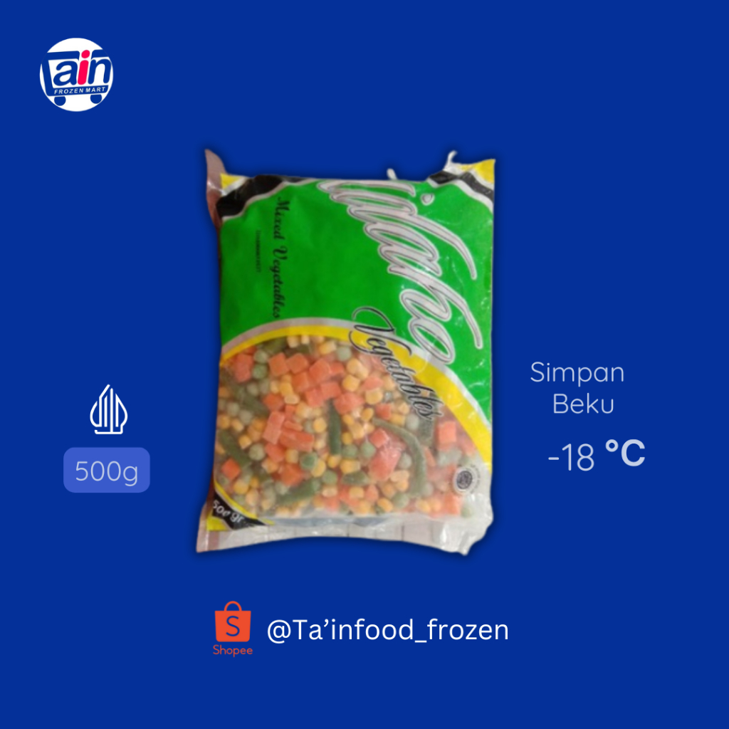 

IDAHO Mix Vegetable Frozen 500gr Sayur Campuran