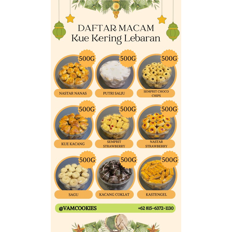 

KUE KERING LEBARAN BIKIN NAGIH (1 Paket isi 6 Toples Berat 500gr)