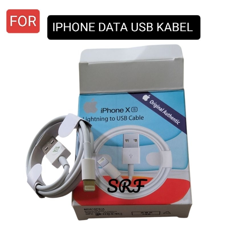 KABEL DATA USB IPHONE 6. 6S. 7. 7G. 8. 6 PLUS. 7 PLUS. 8 PLUS. DATA USB IPHONE 1M ORIGINAL 100%.