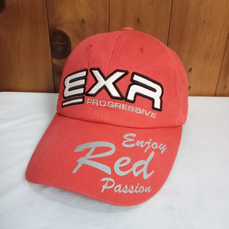 Topi Baseball Cap EXR Merah Preloved Second