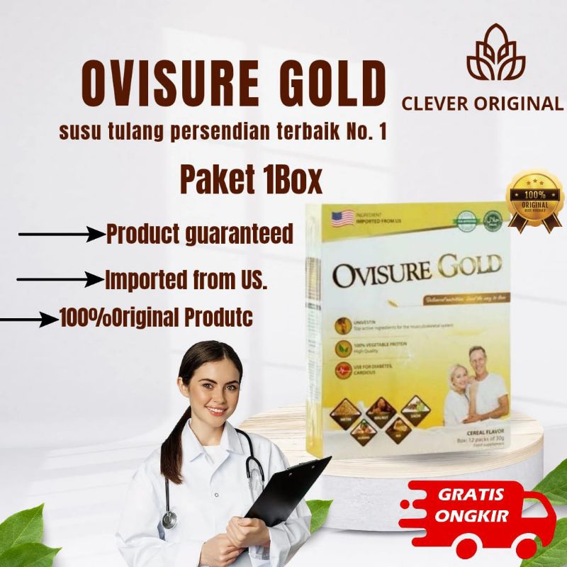 

OVISURE GOLD SUSU OBAT VITAMIN TULANG DAN SENDI SYARAF KEJEPIT KERAM ORIGINAL US.