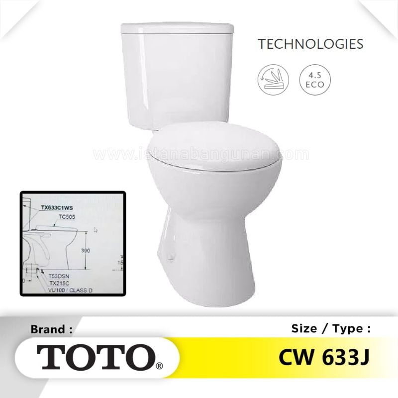 CLOSET DUDUK TOTO CW633