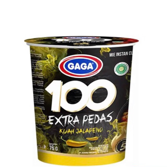 

(Misha) Gaga Mie Instant 100 Extra Pedas Kuah Jalapeno 75G