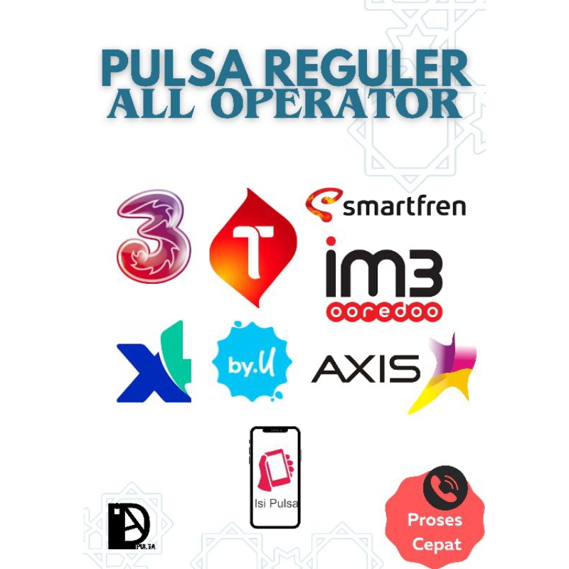 PULSA ALL OPERATOR TELKOMSEL, INDOSAT, THREE, AXIS, XL, BY.U & SMARTFREN (25000-50.000)