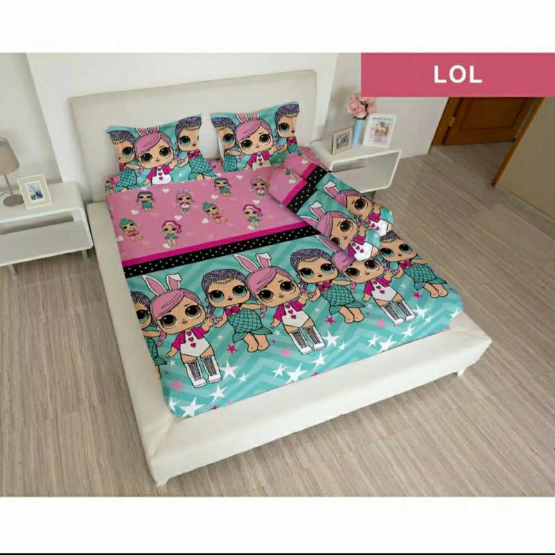 bed cover lady rose tanpa sprei uk 180x200 LOL