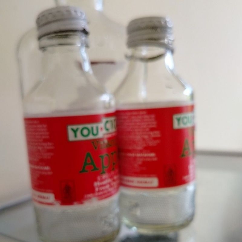botol kaca bekas c1000 tutup asli