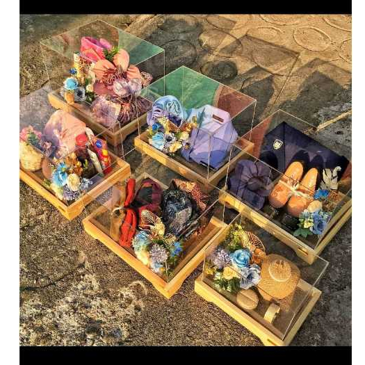 HANTARAN KAYU JATI BERKAKI / seserahan / tray / kotak kayu aesthetic custom avaliable