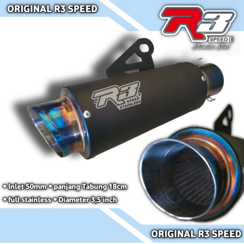 silincer knalpot original R3 Speed P3