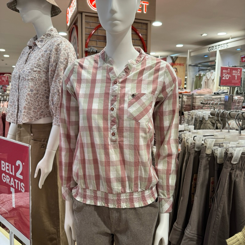 TRISET - SALE  Blouse Kemeja Wanita (S-XL)