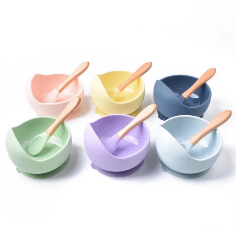 Set Mangkok dan Sendok Makan Bayi MPASI