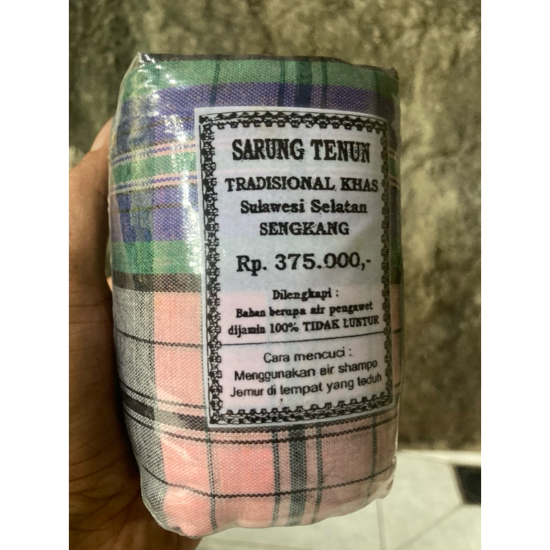 Sarung Tenun Handmade Tradisional Sulawesi Selatan Asli (Harga Khusus)