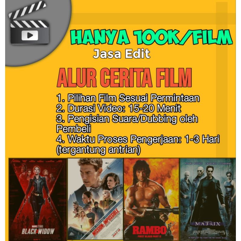 JASA EDIT VIDEO ALUR CERITA FILM TERMURAH