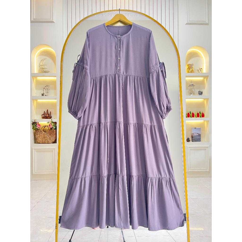 GAMIS LENGAN BALON/ GAMIS RAYON TWILL / GAMIS POLOS/ GAMIS CANTIK