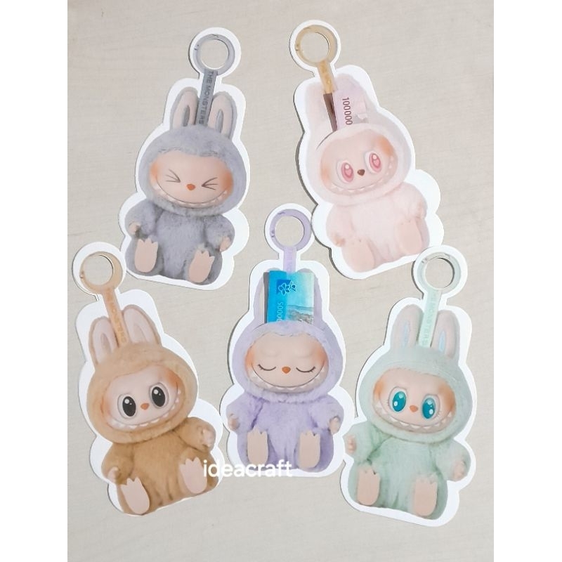 

(FREE PLASTIK) AMPLOP LABUBU 3D MULTIFUNGSI / AMPLOP LEBARAN / GANTUNGAN KUNCI