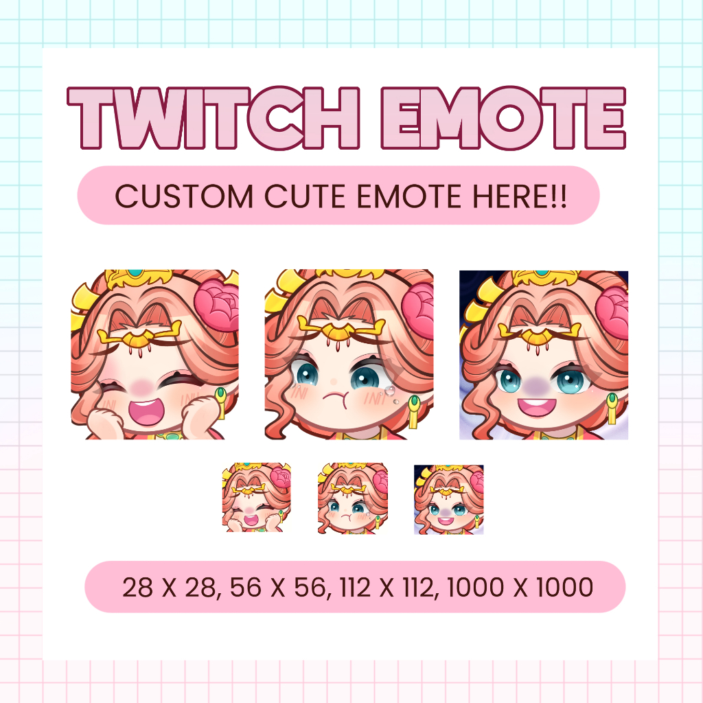 [OPEN] Jasa Gambar Chibi Emote / Animasi Emote / Chibi Commission