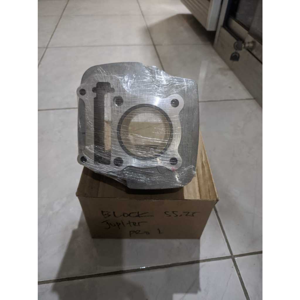 CYLINDER BLOK BLOCK PRO 1 55.25 JUPITER Z VEGA R BLOK ONLY BUAT BEBEK 130 CC
