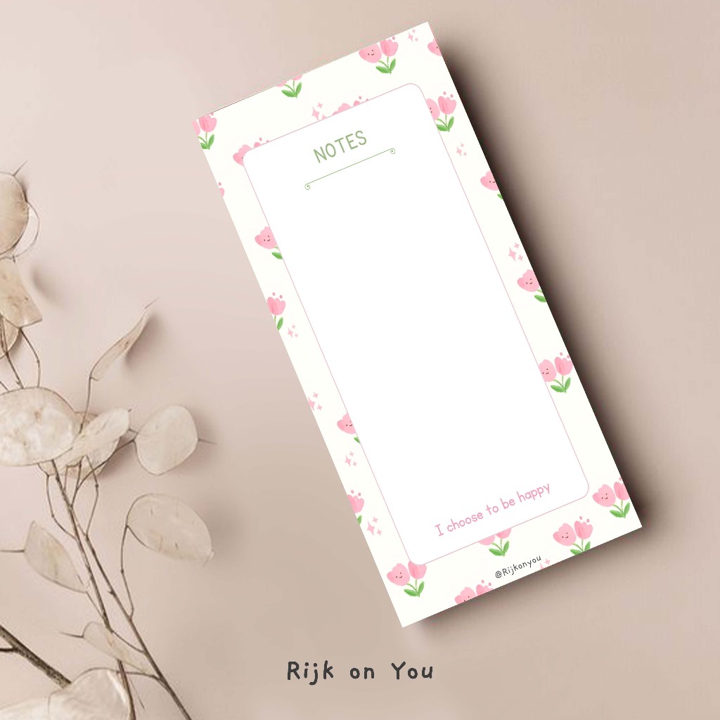 

Memopad cute pink Rijk | Memopad | Note Paper Couquette | Memopad Motif size 7x14 cm Pita 36 Lembar