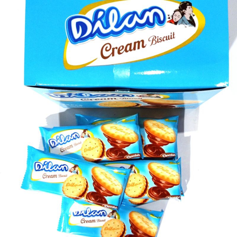 

Dilan cream biscuit / Dilan chocolate crunchy / Dilan bar / Dilan cookies choco chip kemasan bok ecer 1000 dan 2000.