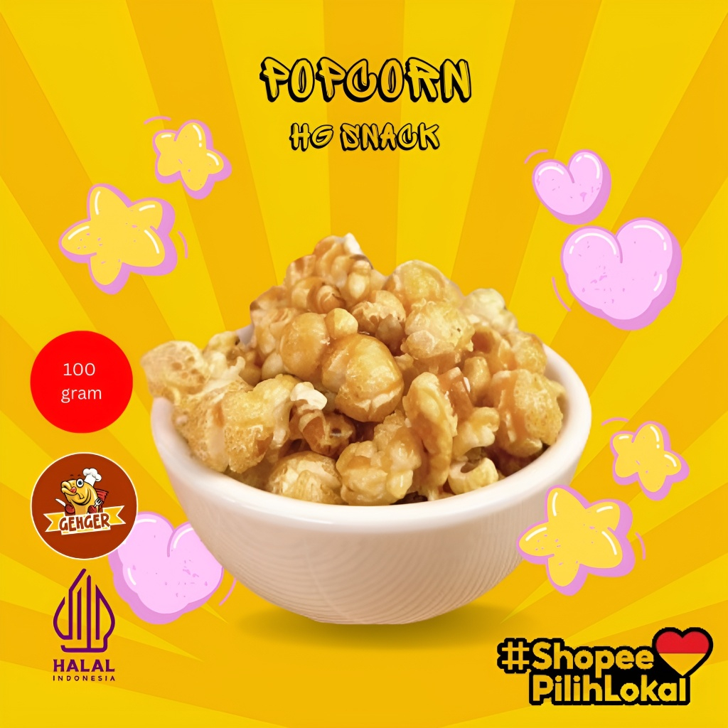 

Popcorn Coklat Cemilan Snack Jagung Popcron 100gr
