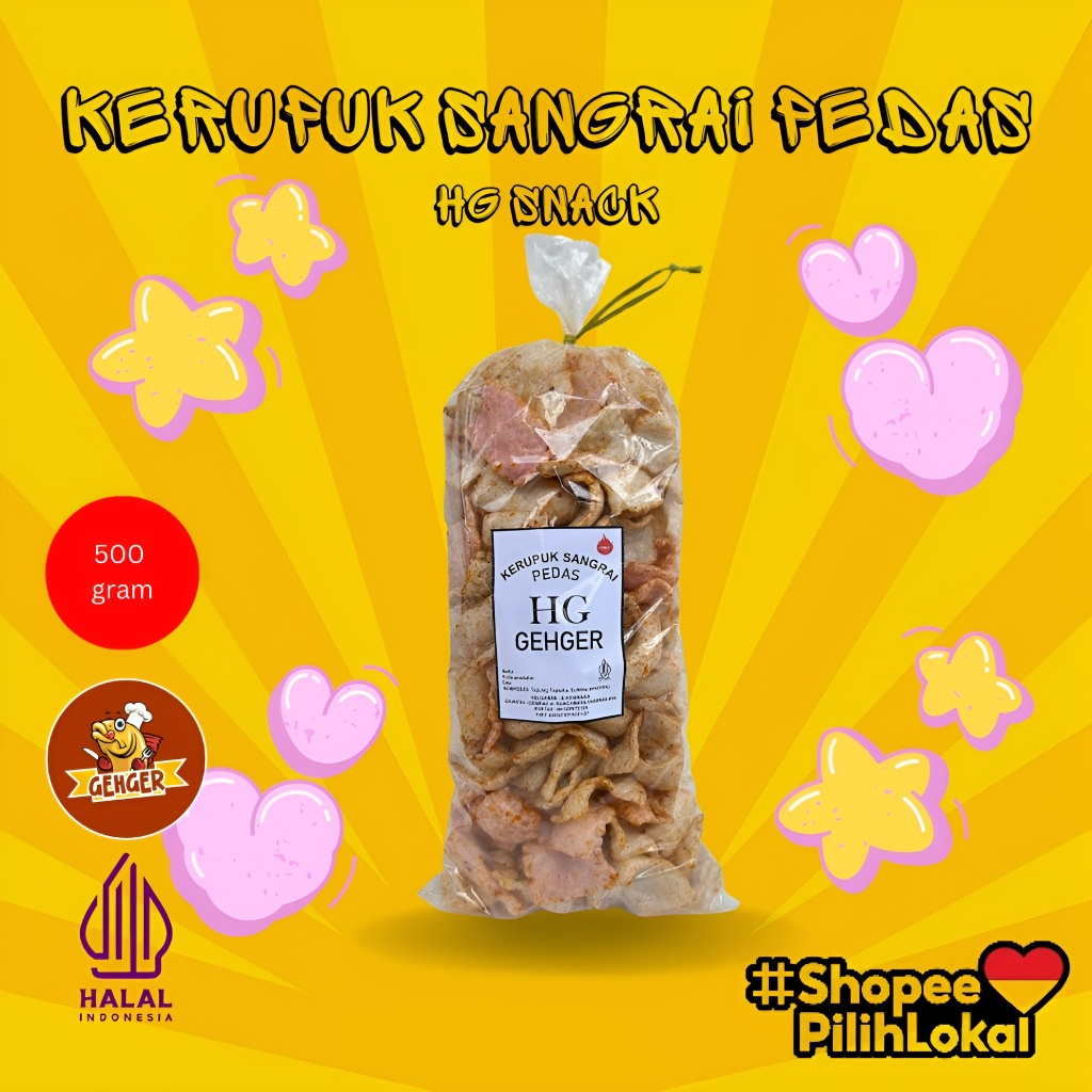 

Kerupuk Sangrai Pasir Renyah Gurih 500gr | Cemilan Sehat Tanpa Minyak | Snack Makanan Ringan Khas Jadul