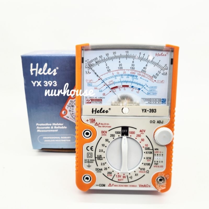 Heles Multitester Analog Multimeter YX 393 AVO Meter