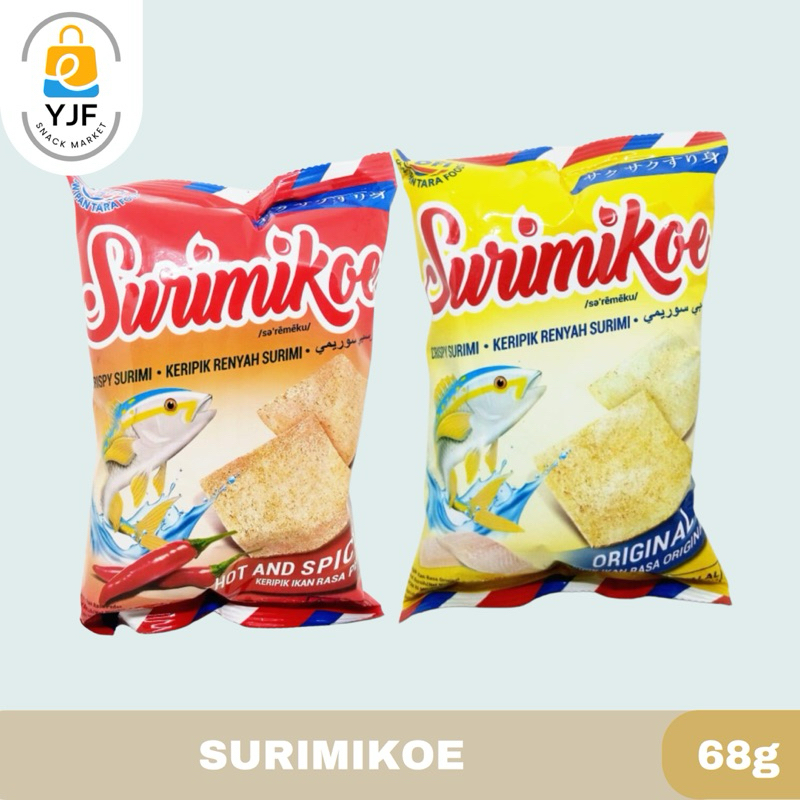

Surimikoe Kripik Ikan / Snack Cemilan Ikan rasa Original / Hot Spicy - 68g